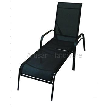 Steel Sontera Stackable Sling K/D Chaise Lounger